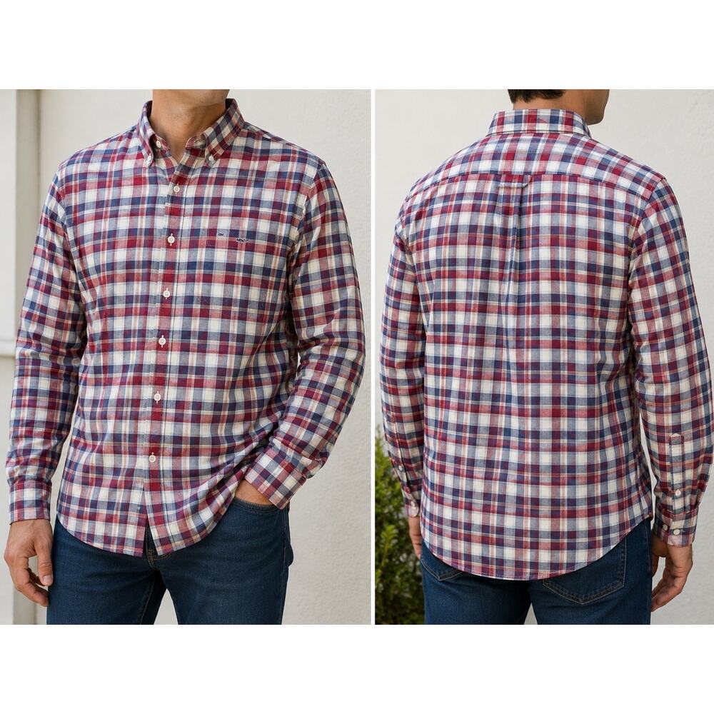 Vineyard Vines Classic Fit Murray Shirt Men 3XL Plaid Button Down Pima Cotton